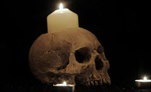 Ravens Alley Original Skull candle Holder