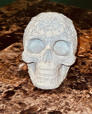 Hand poured Concrete Skull