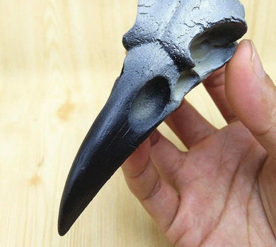 Concrete Poured Raven Skull