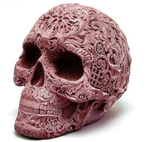 Hand Poured 3D Skull Candle, Resin or Concrete