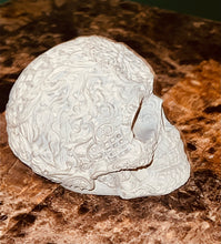 Hand Poured 3D Skull Candle, Resin or Concrete