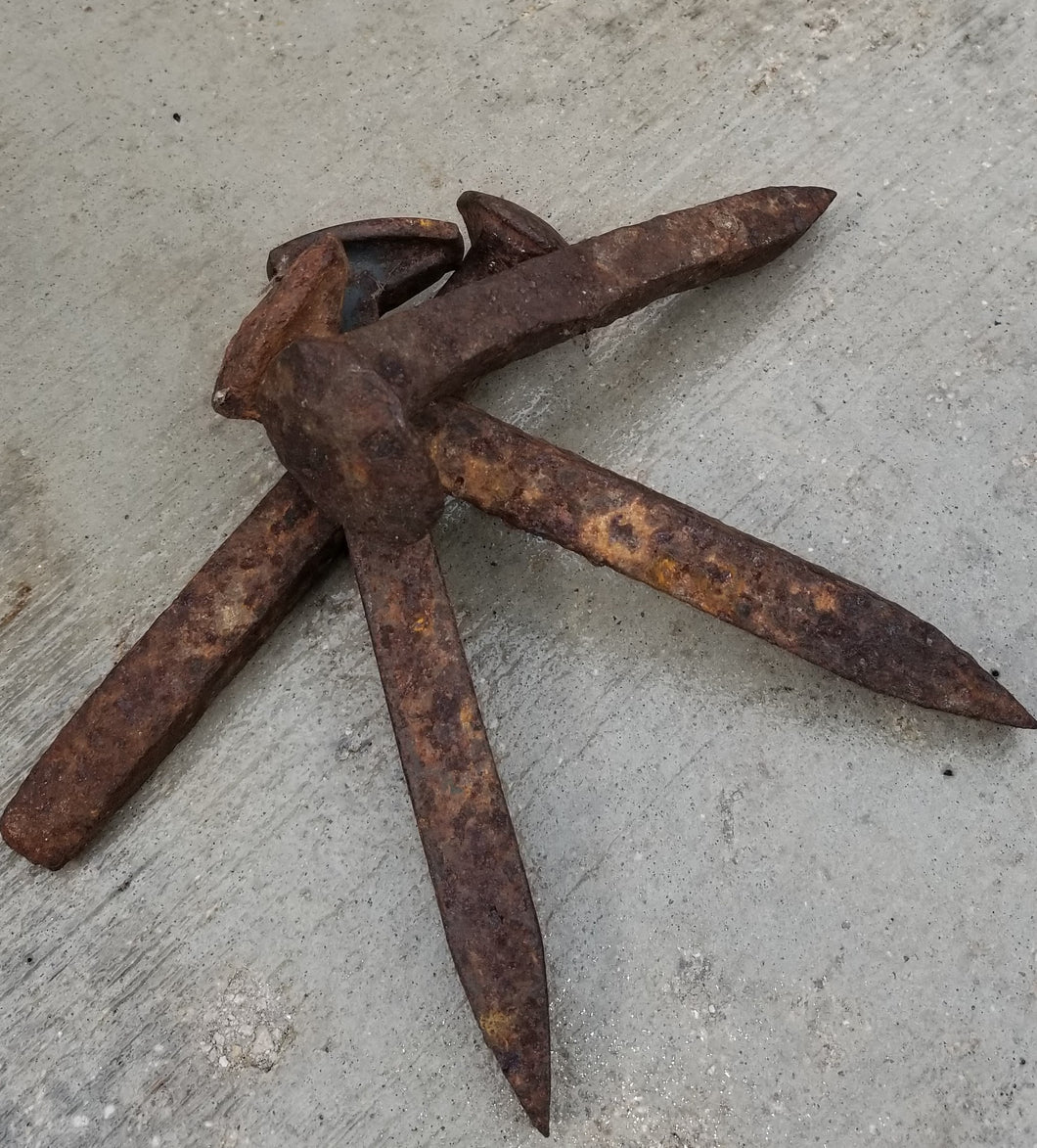 Rusty Rail Road Spikes