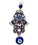 Hand Evil Eye wall hanging (Blue)